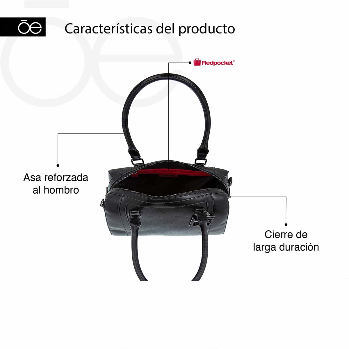 Bolso Bowling Cloe Camel para Mujer