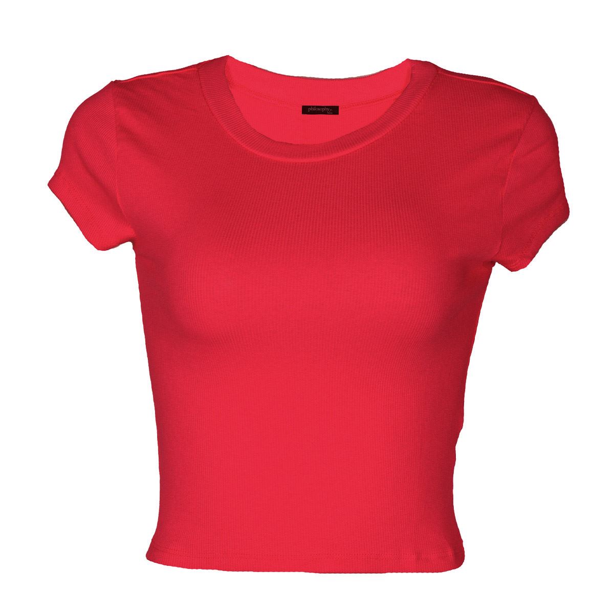 Blusa acanalada de licra para mujer Philosophy Jr Talla  Chica