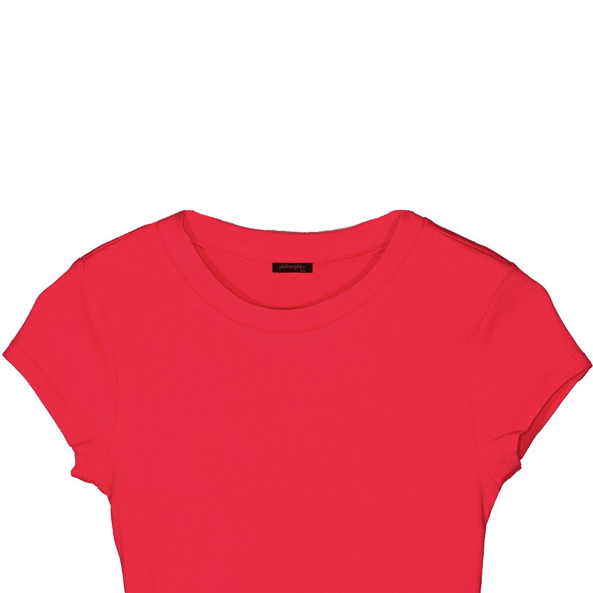 Blusa acanalada de licra para mujer Philosophy Jr Talla  Chica