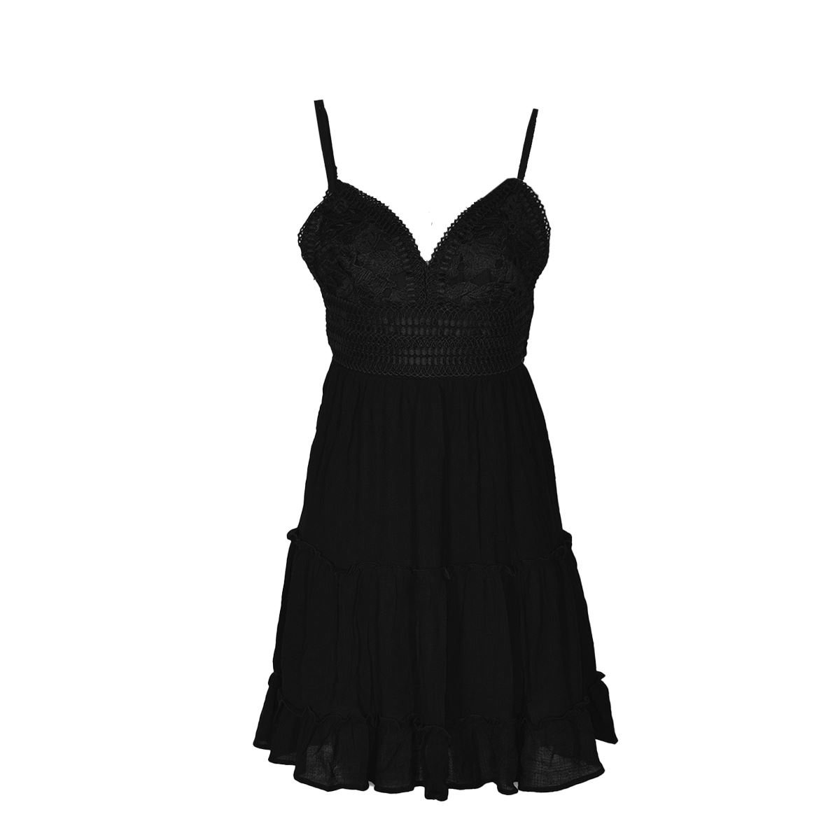 Vestido corto con olanes y encaje para mujer Philosophy, talla chica