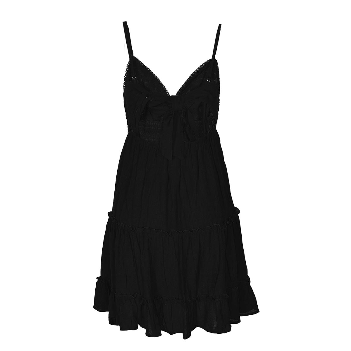 Vestido corto con olanes y encaje para mujer Philosophy, talla chica