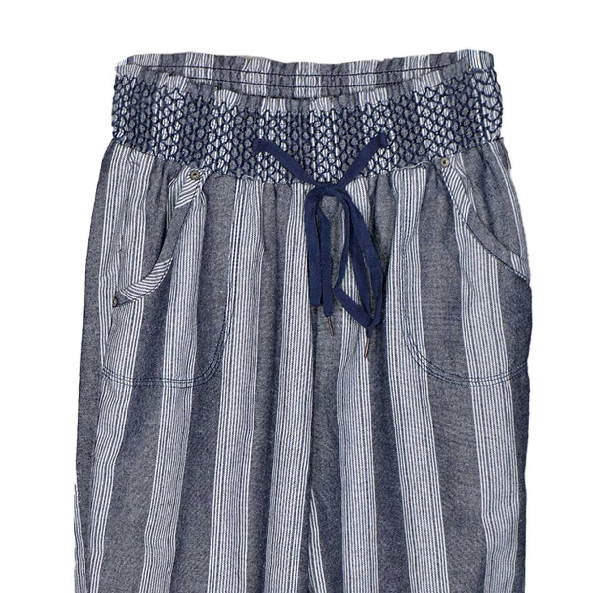 Pantalón Acampanado con Estampado y Jareta para Mujer Philosophy Talla Grande