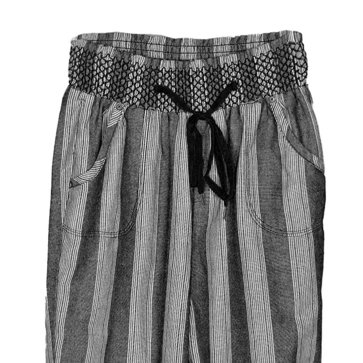 Pantalón Acampanado con Estampado y Jareta para Mujer Philosophy Talla Grande