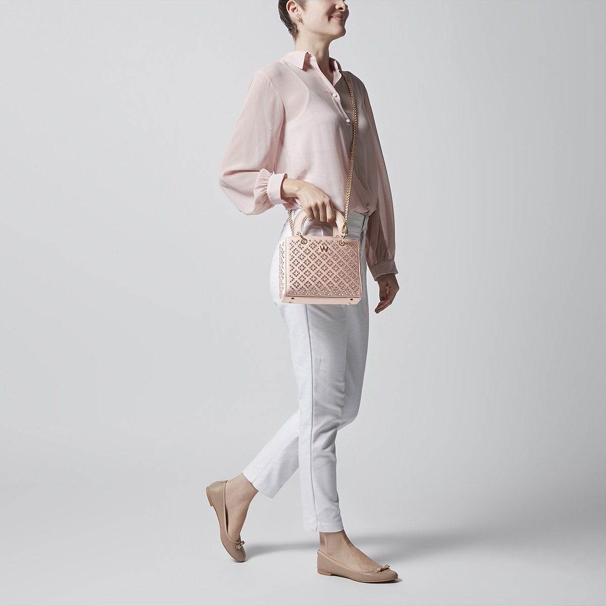 Bolsa Satchel Westies Rosa para Mujer