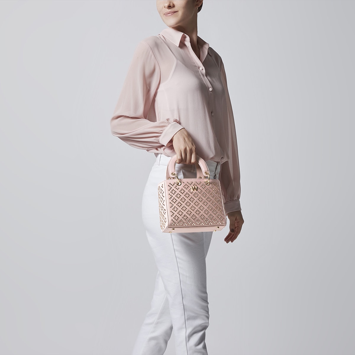 Bolsa Satchel Westies Rosa para Mujer