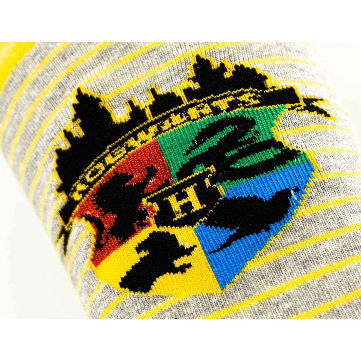 Calcetín Harry Potter Ho Rayas Gris para Hombre