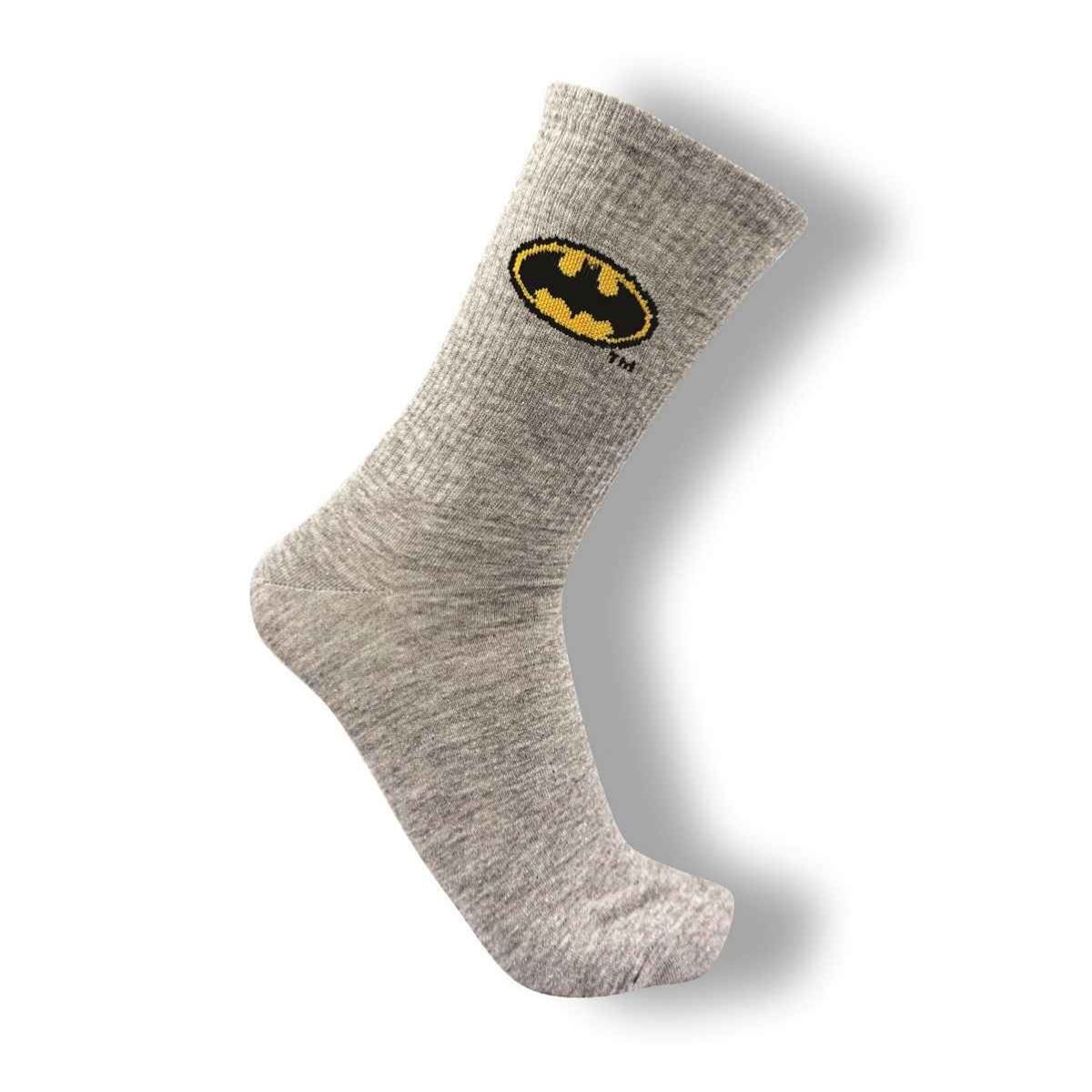 Calceta Batman Logo Gris para Hombre