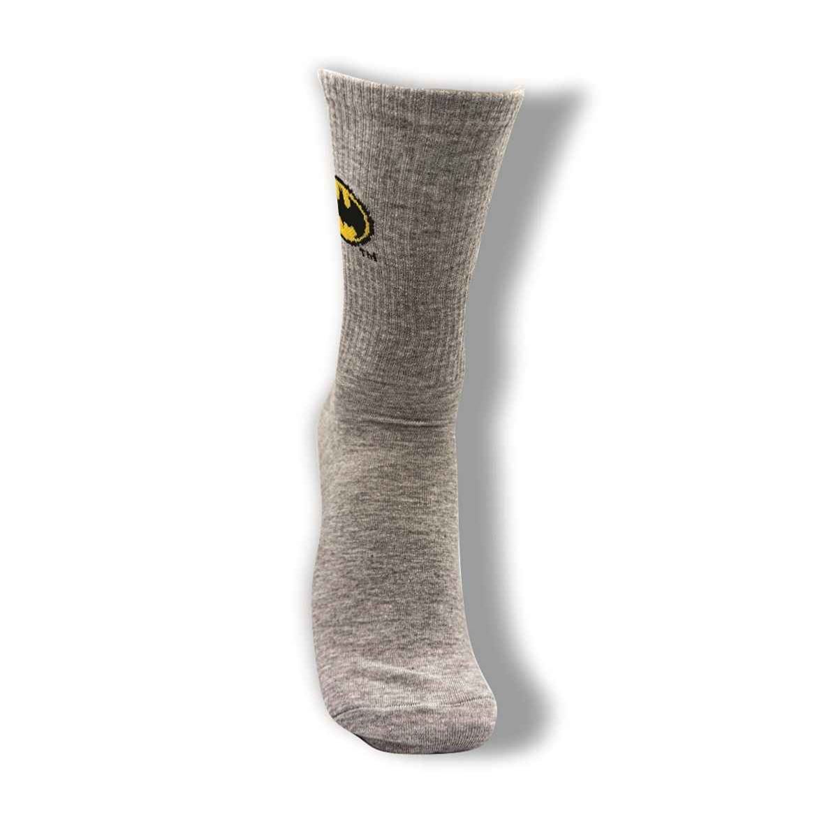 Calceta Batman Logo Gris para Hombre