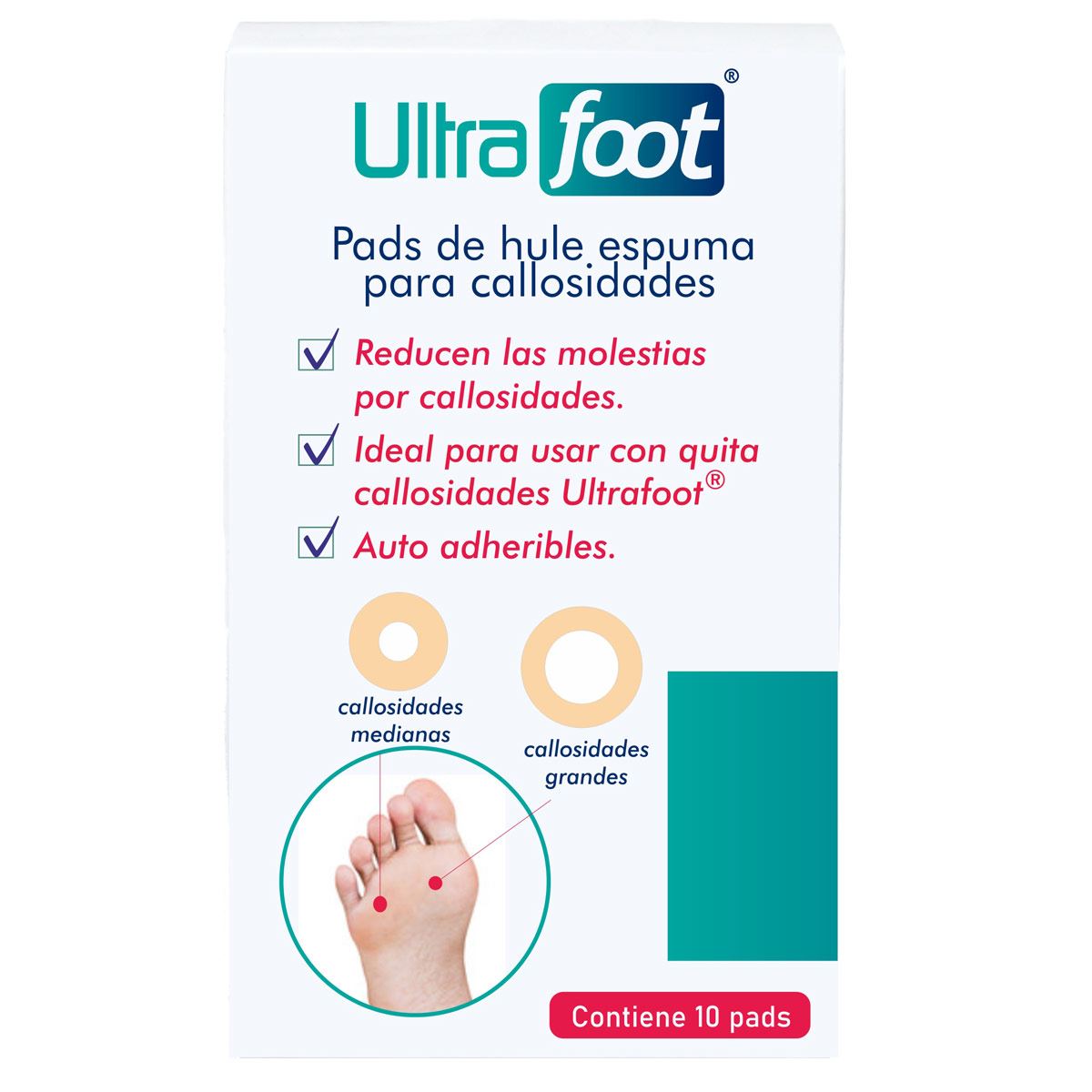 Pads de hule espuma para callosidades