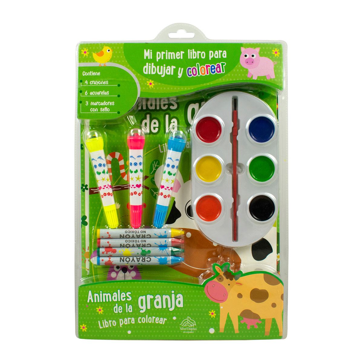 Mi Primer Libro para Dibujar y Colorear, Animales de La Granja