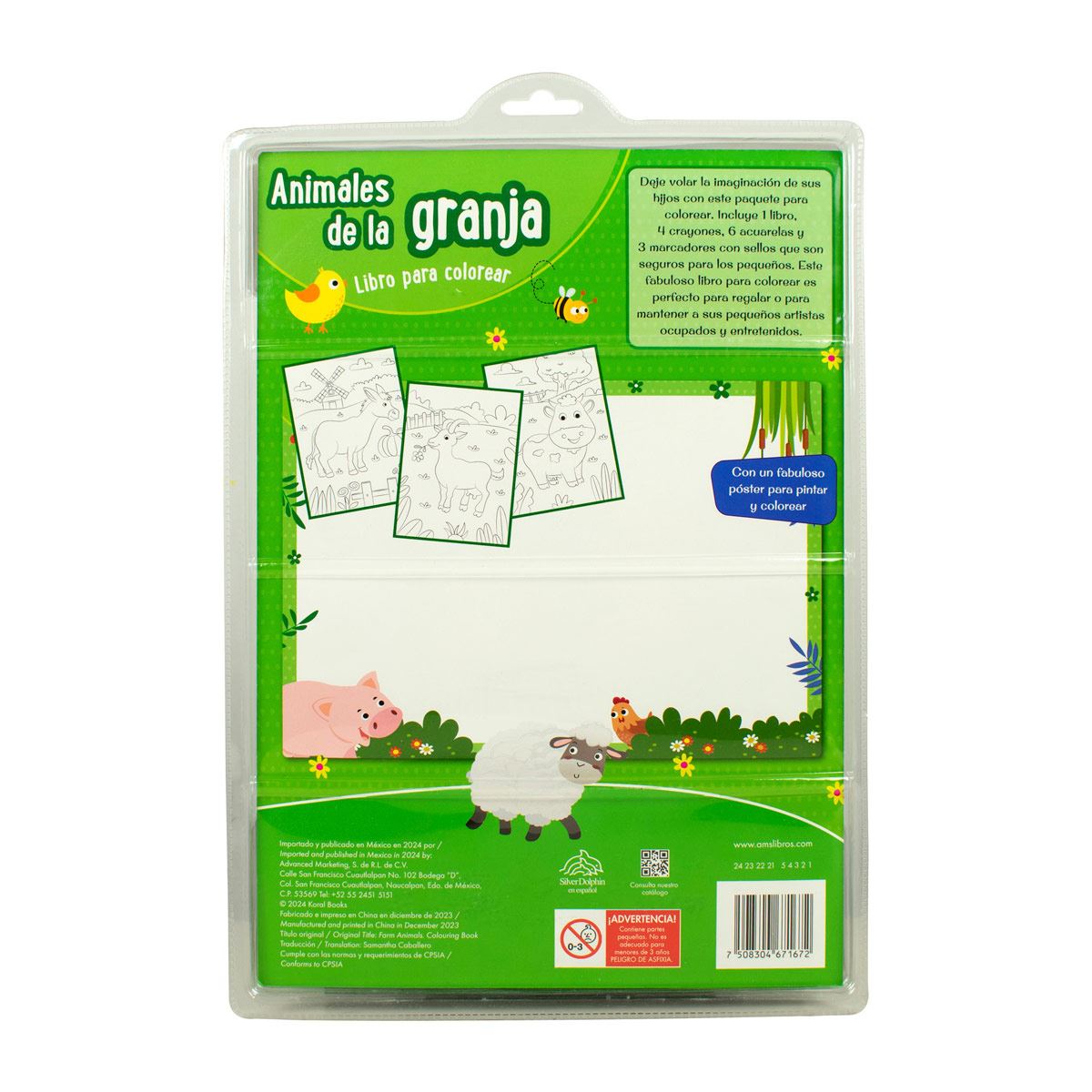 Mi Primer Libro para Dibujar y Colorear, Animales de La Granja