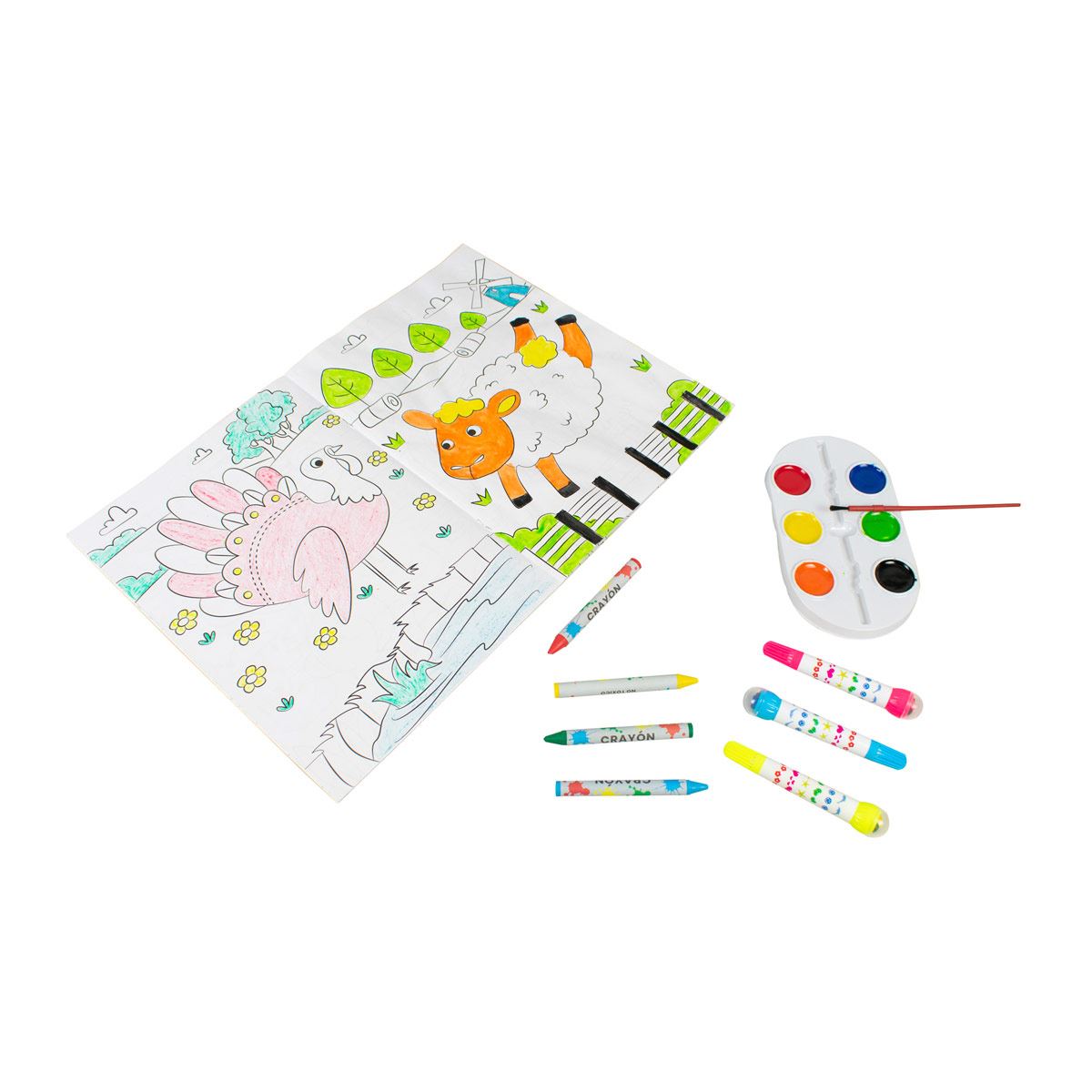 Mi Primer Libro para Dibujar y Colorear, Animales de La Granja