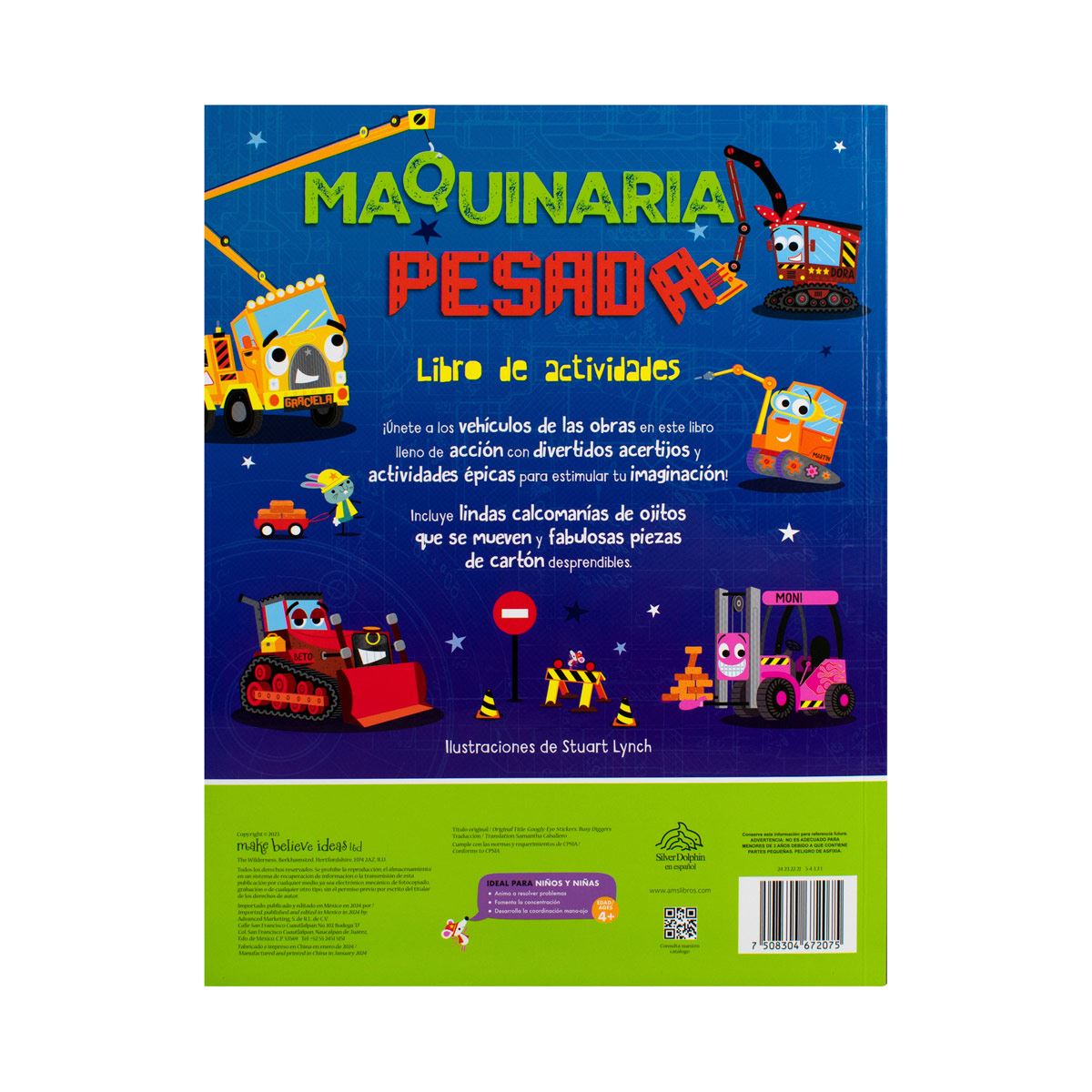 Libro de actividades: maquinaria pesada.