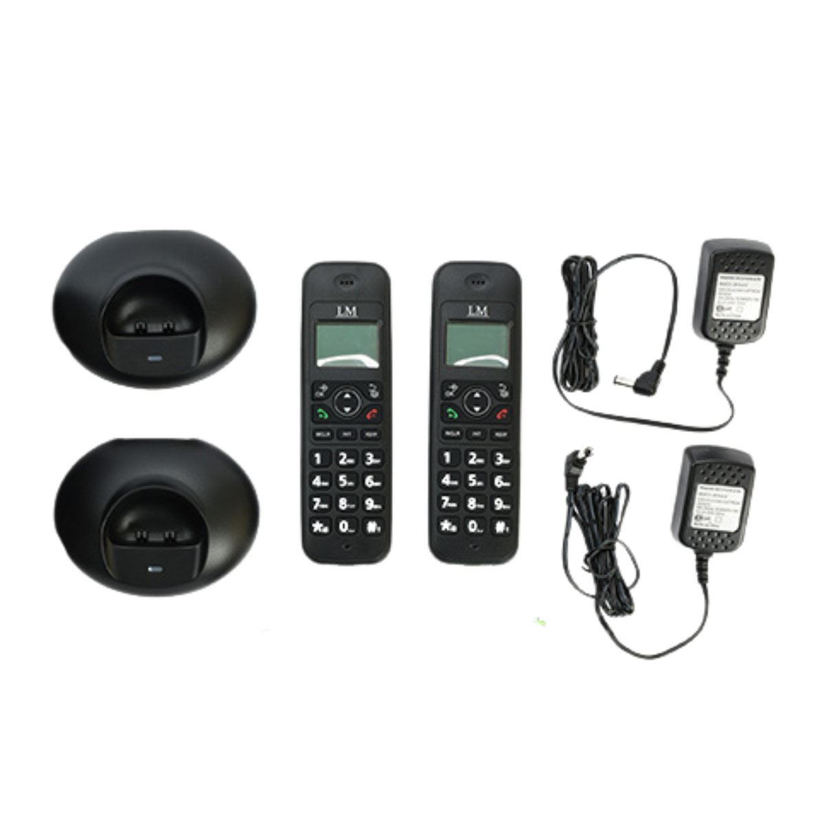 Teléfono Inalámbrico Duo LM-7002 Negro