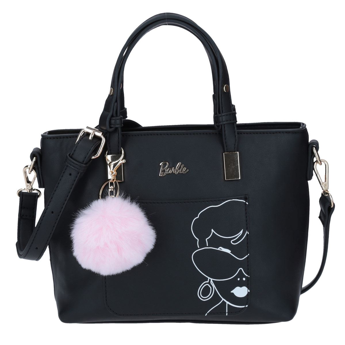 Bolso Satchel Barbie Negro