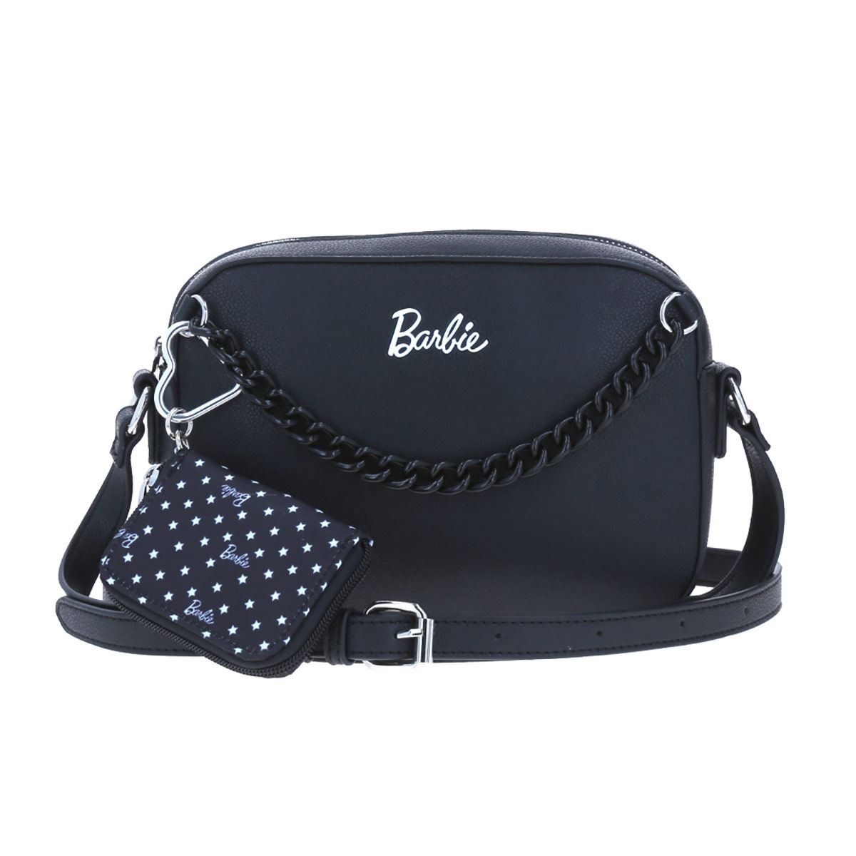Bandolera de dama Barbie X Gorett crossbody negro BR22006-3