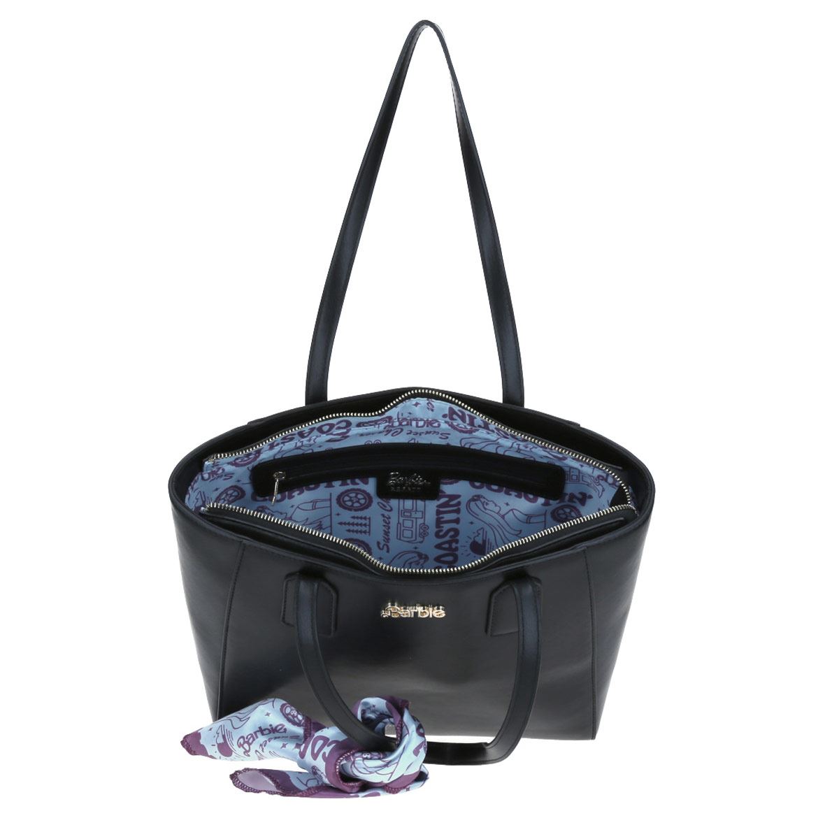 Bolso De Dama Barbie X Gorett Tote Color Negro Modelo BR22023-3