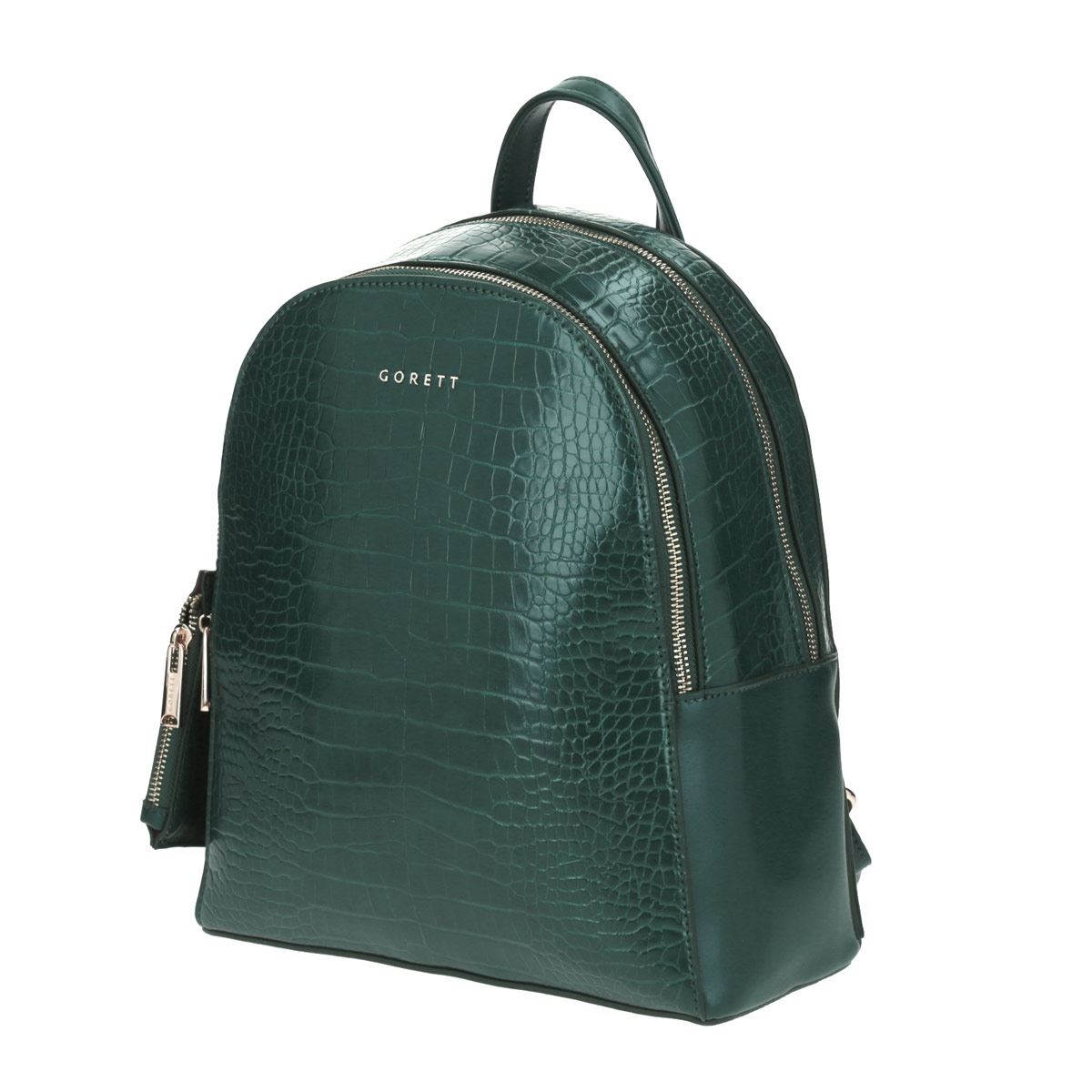 Mochila de Dama Gorett Backpack Mediana Color Verde Modelo GF22103-G