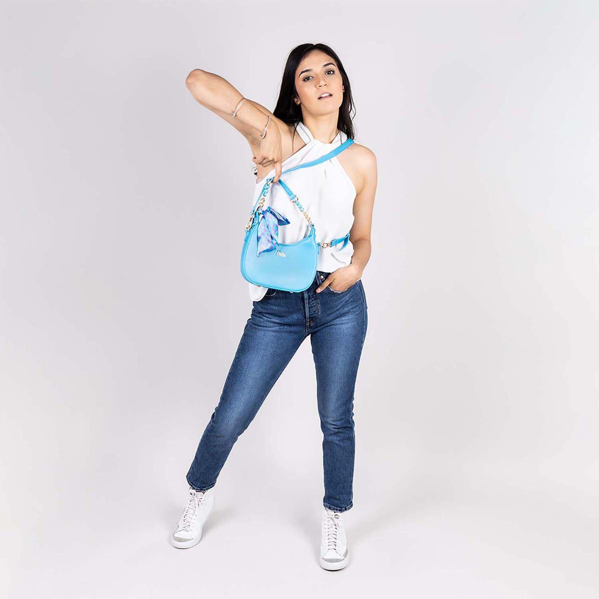 Bolso Baguette color Azul para Mujer Barbie X Gorett