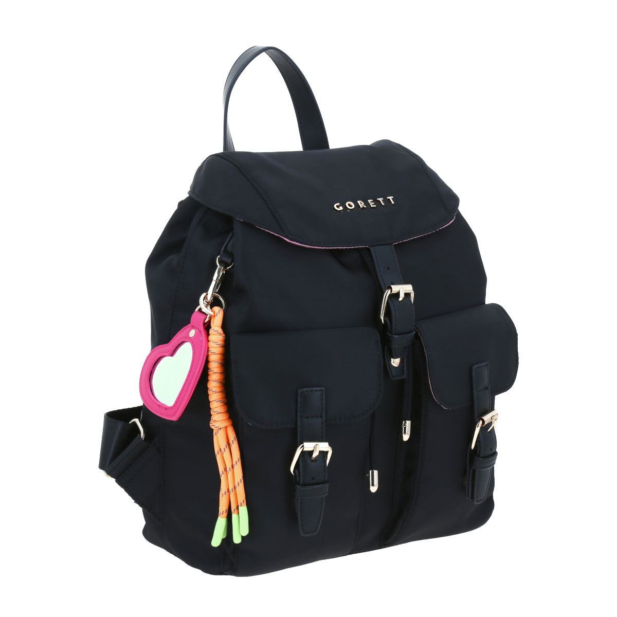 Mochila Mediana Color Negro Para Mujer Gorett
