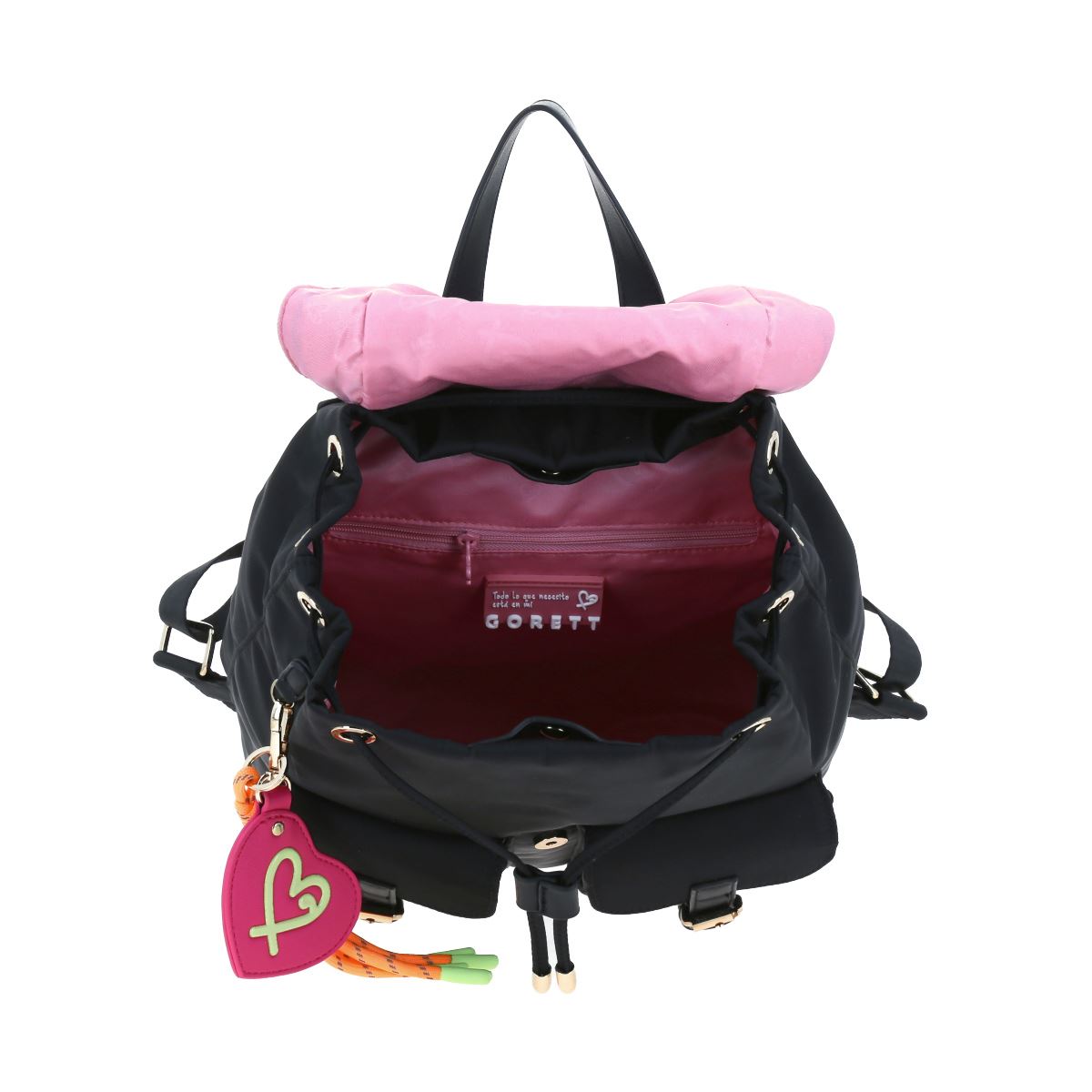 Mochila Mediana Color Negro Para Mujer Gorett