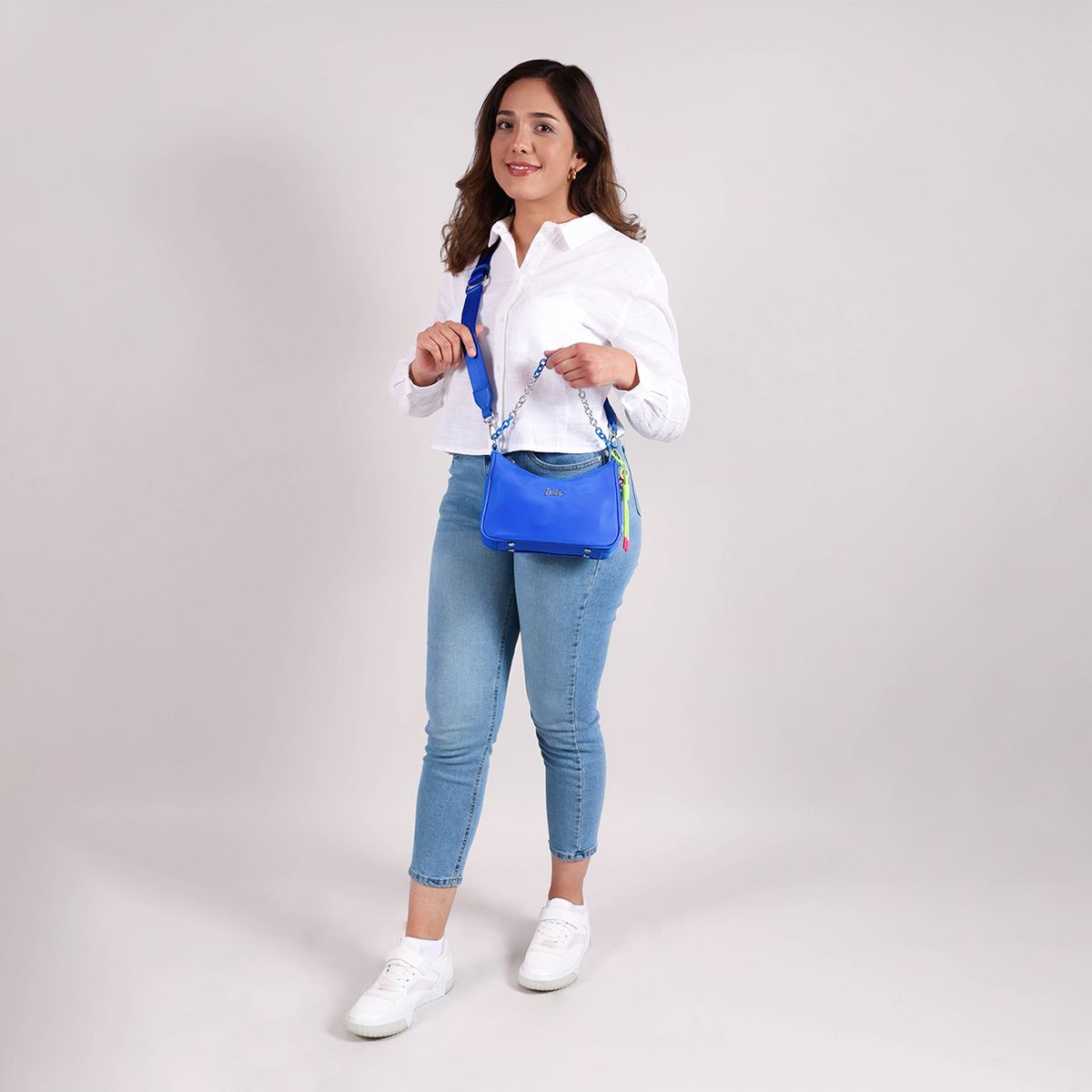 Bolso Baguette Barbie By Gorett Azul para Mujer