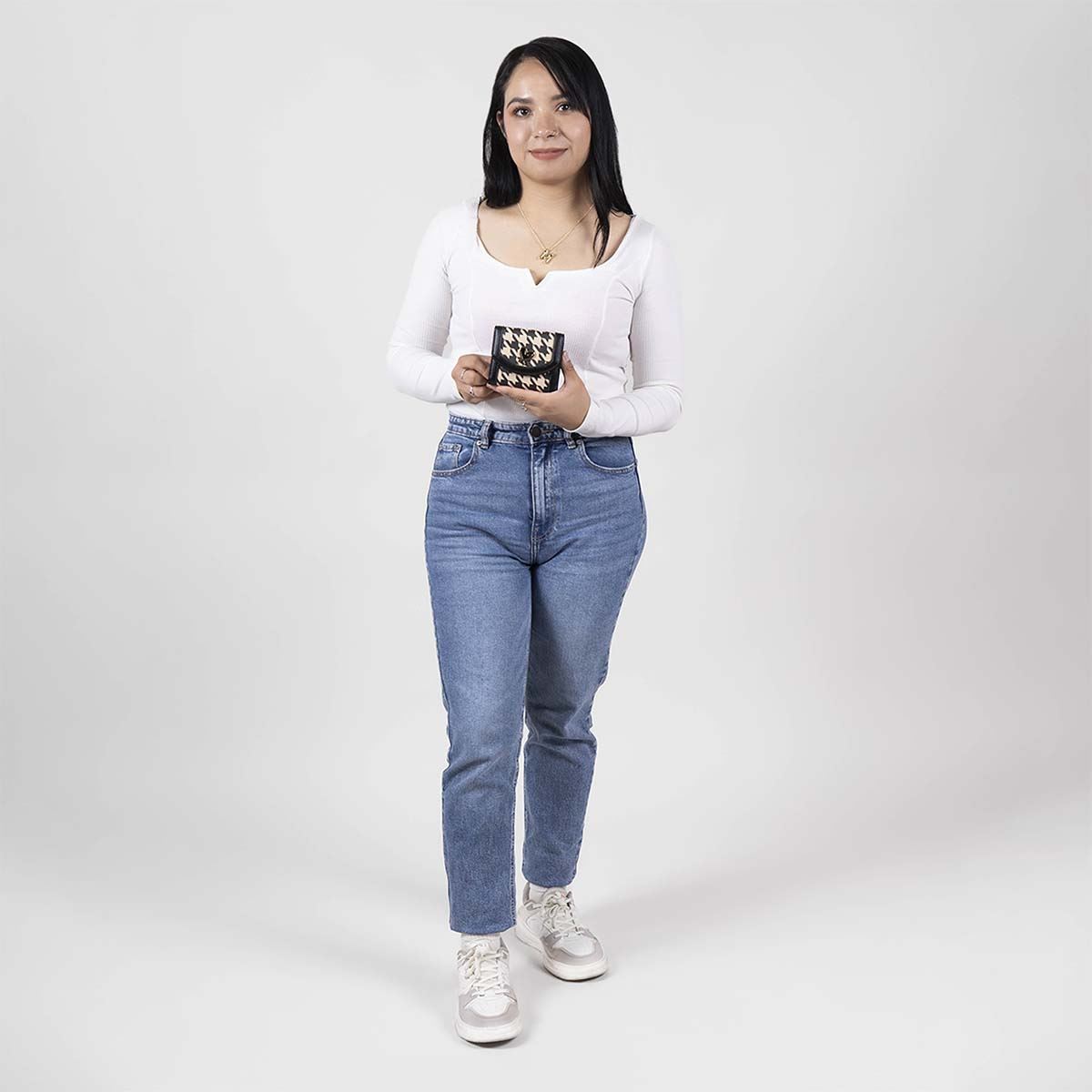 Cartera Tipo Sobre Gorett Negro para Mujer