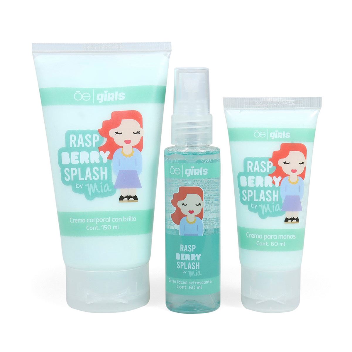 Set Crema De Manos , Brisa Facial Y Crema Corporal Rasp Berry Cloe