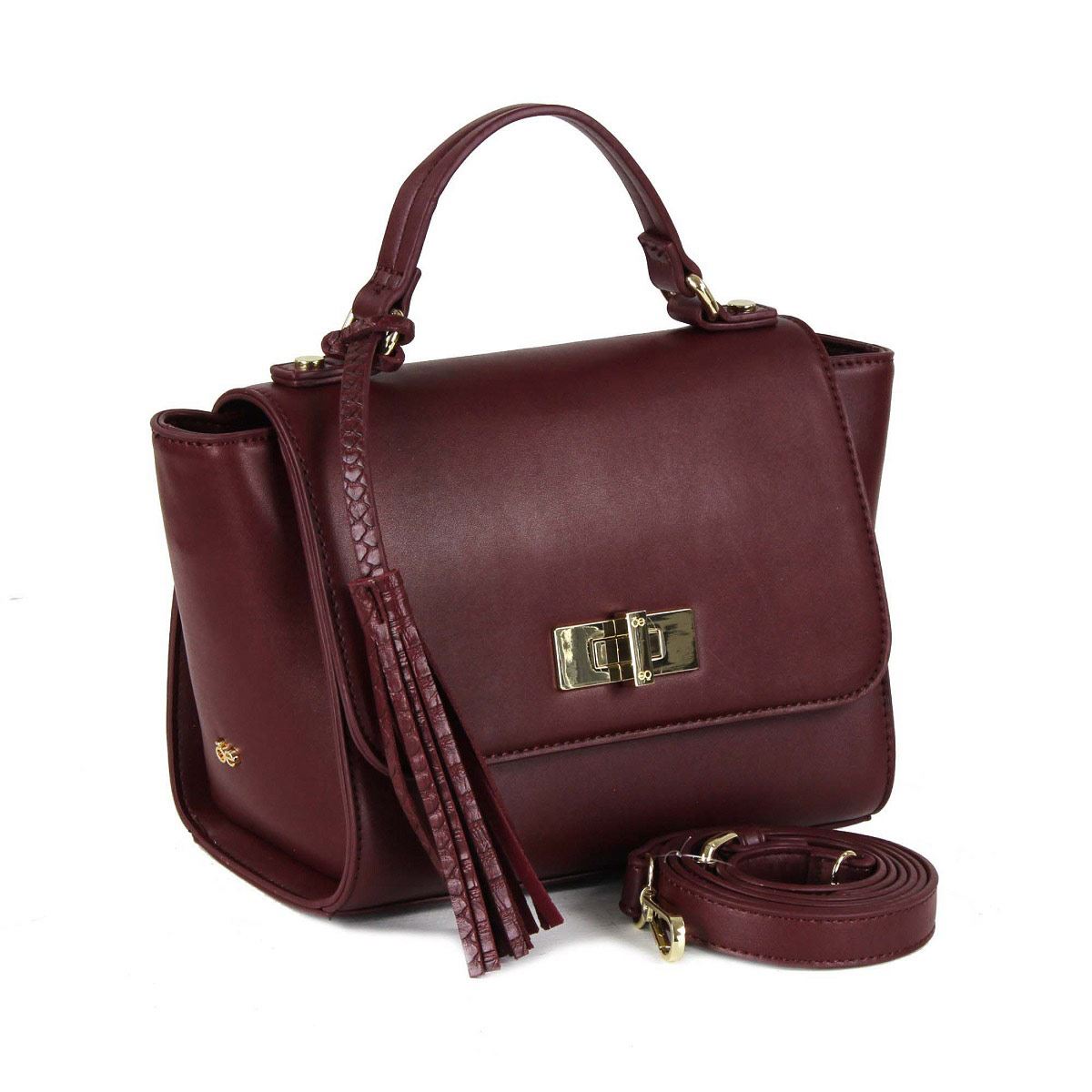 Bolso Cloe briefcase vino