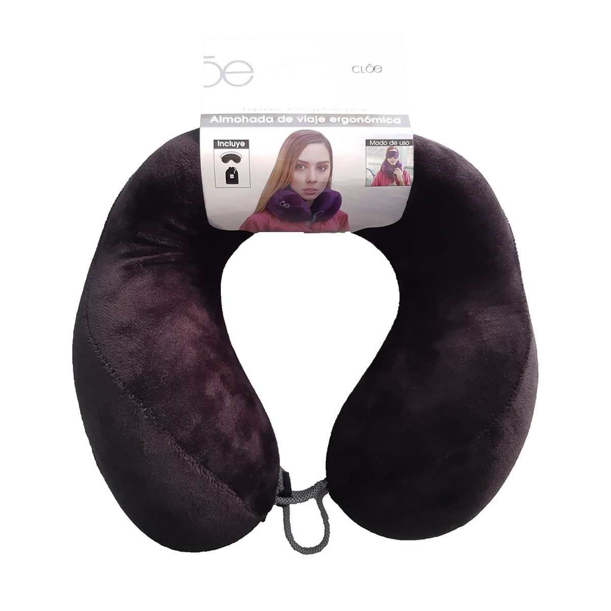 Almohada ergonómica negra Cloe