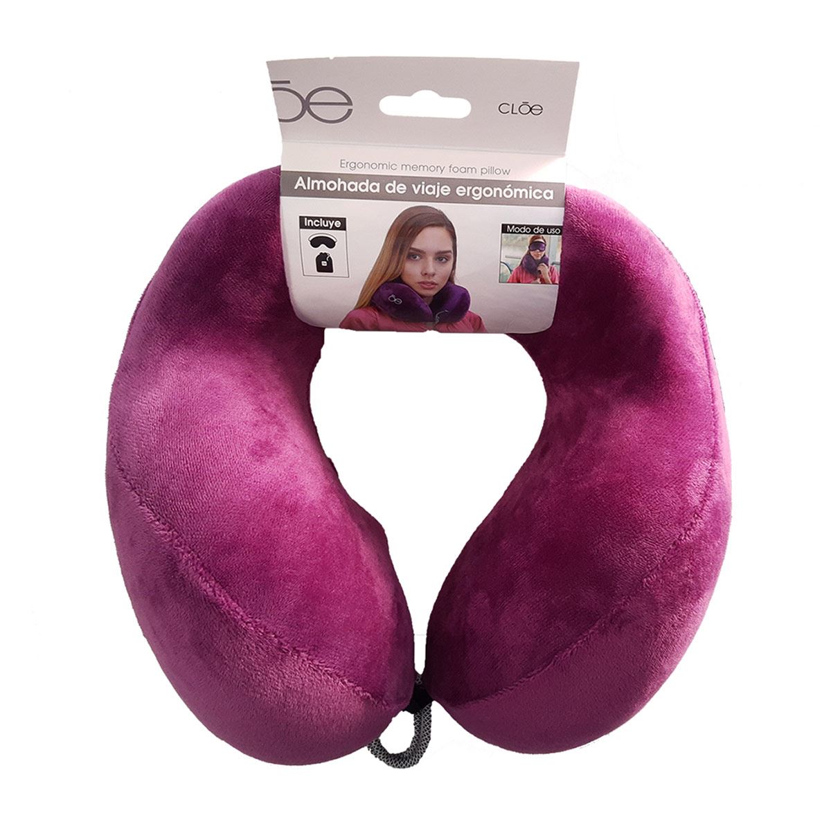 Almohada ergonómica morada Cloe
