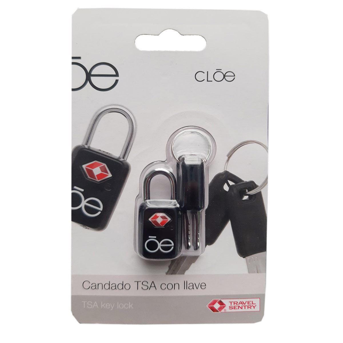 Candado TSA con llave Cloe
