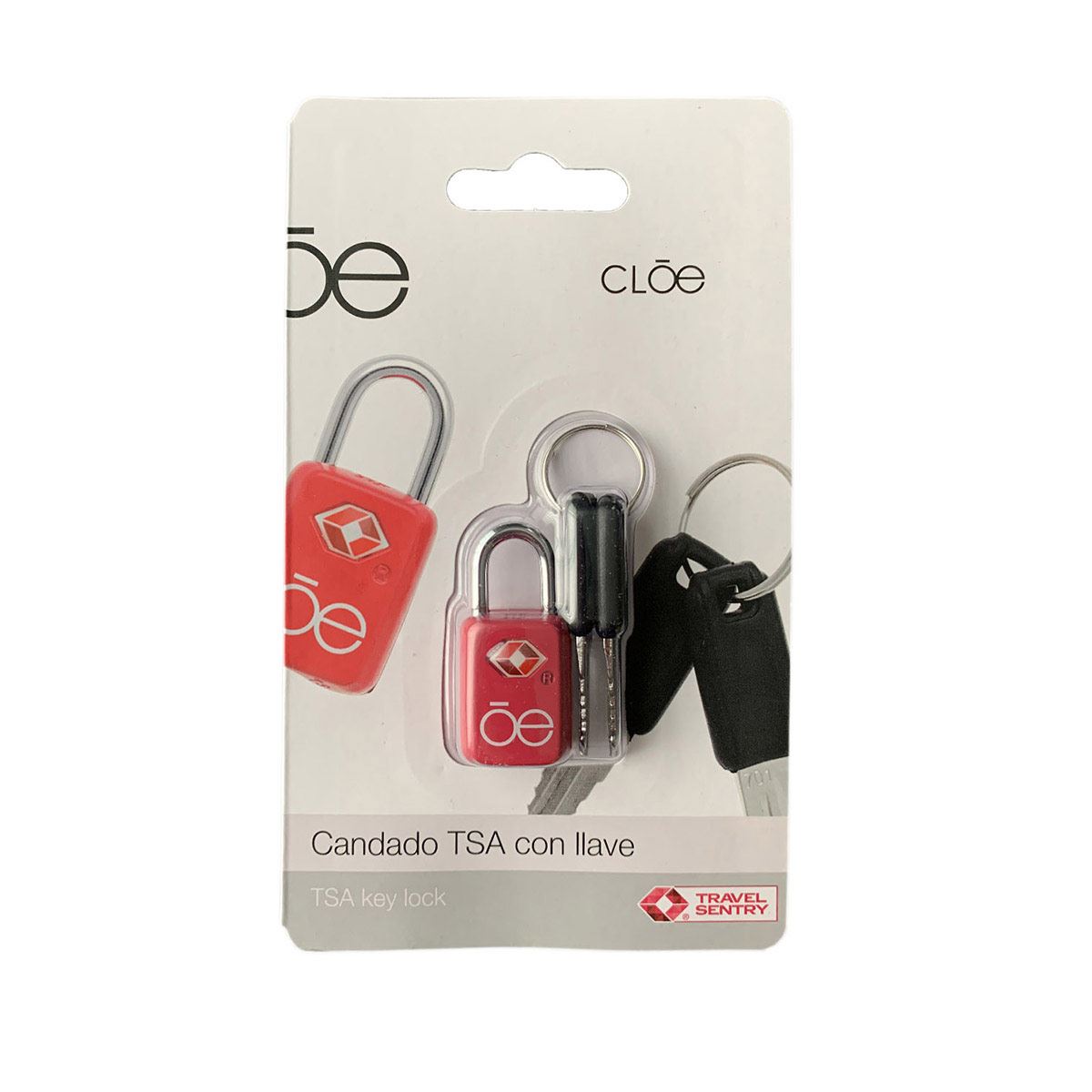 Candado Cloe TSA con llave