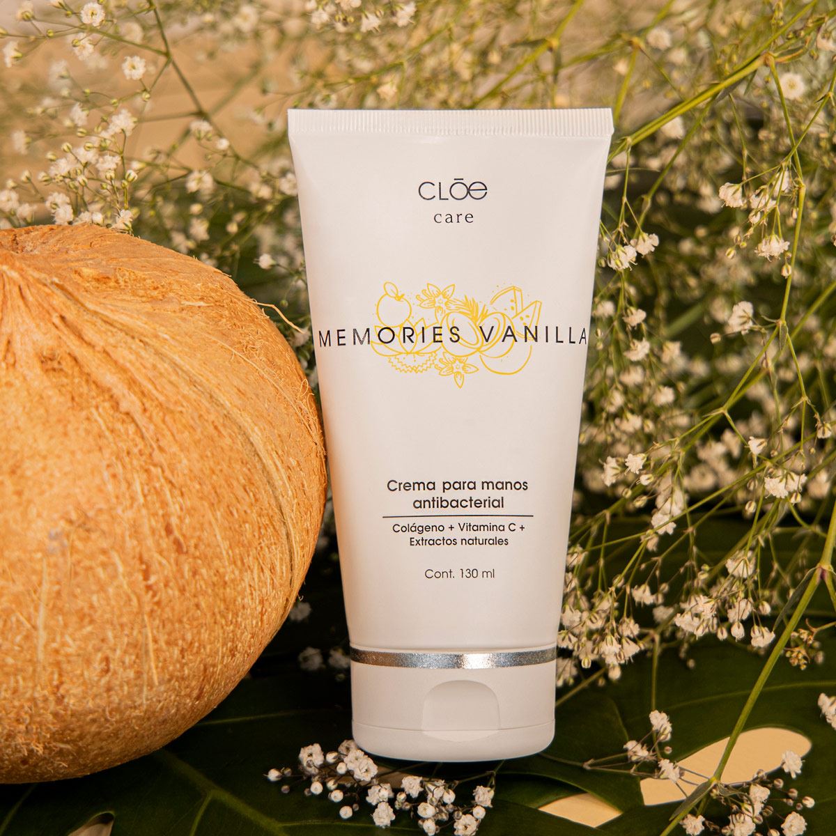 Crema Antibacterial Manos Cloe Aroma Memories Vainilla 130ml