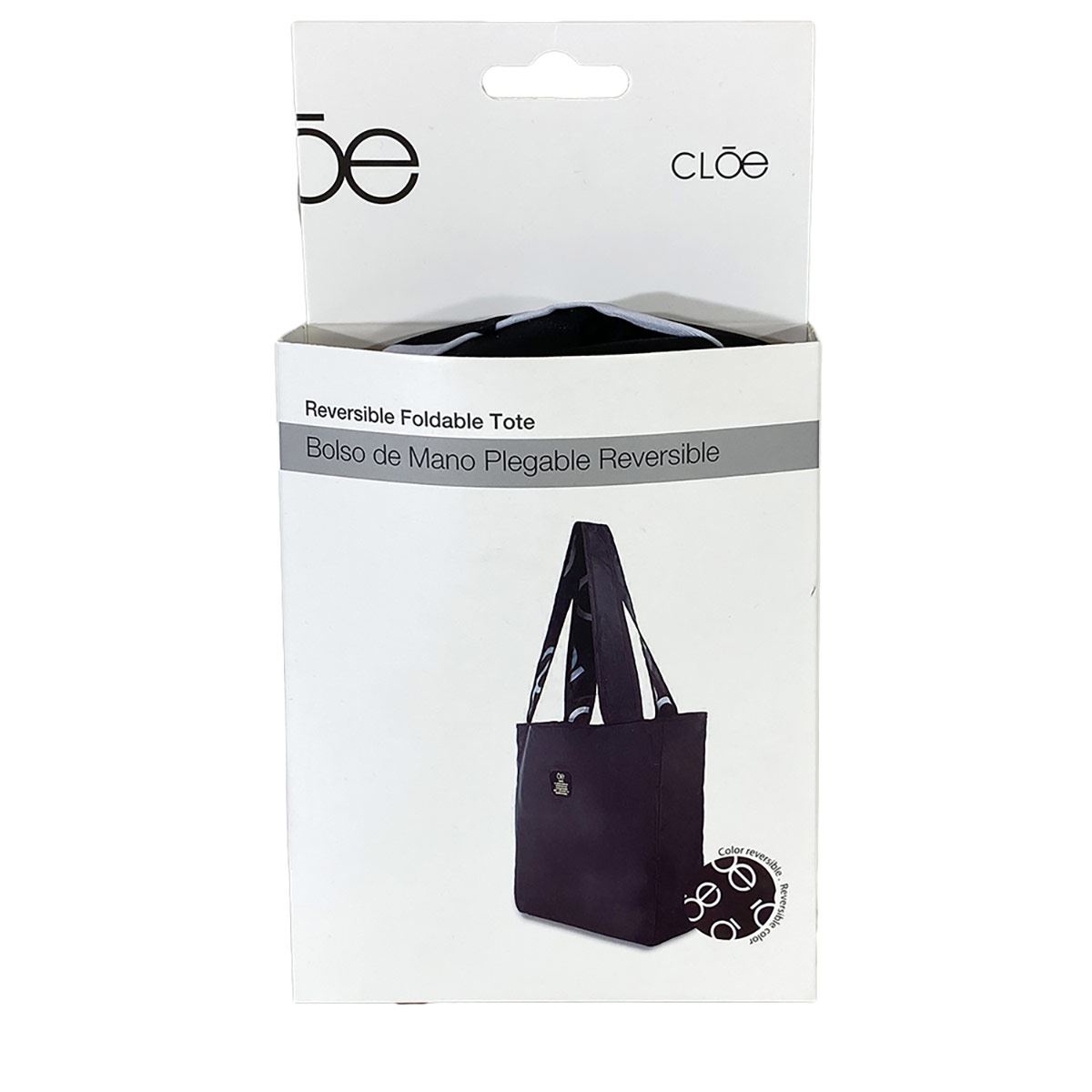 Bolsa Plegable reversible Mediana Negro-Logo OE
