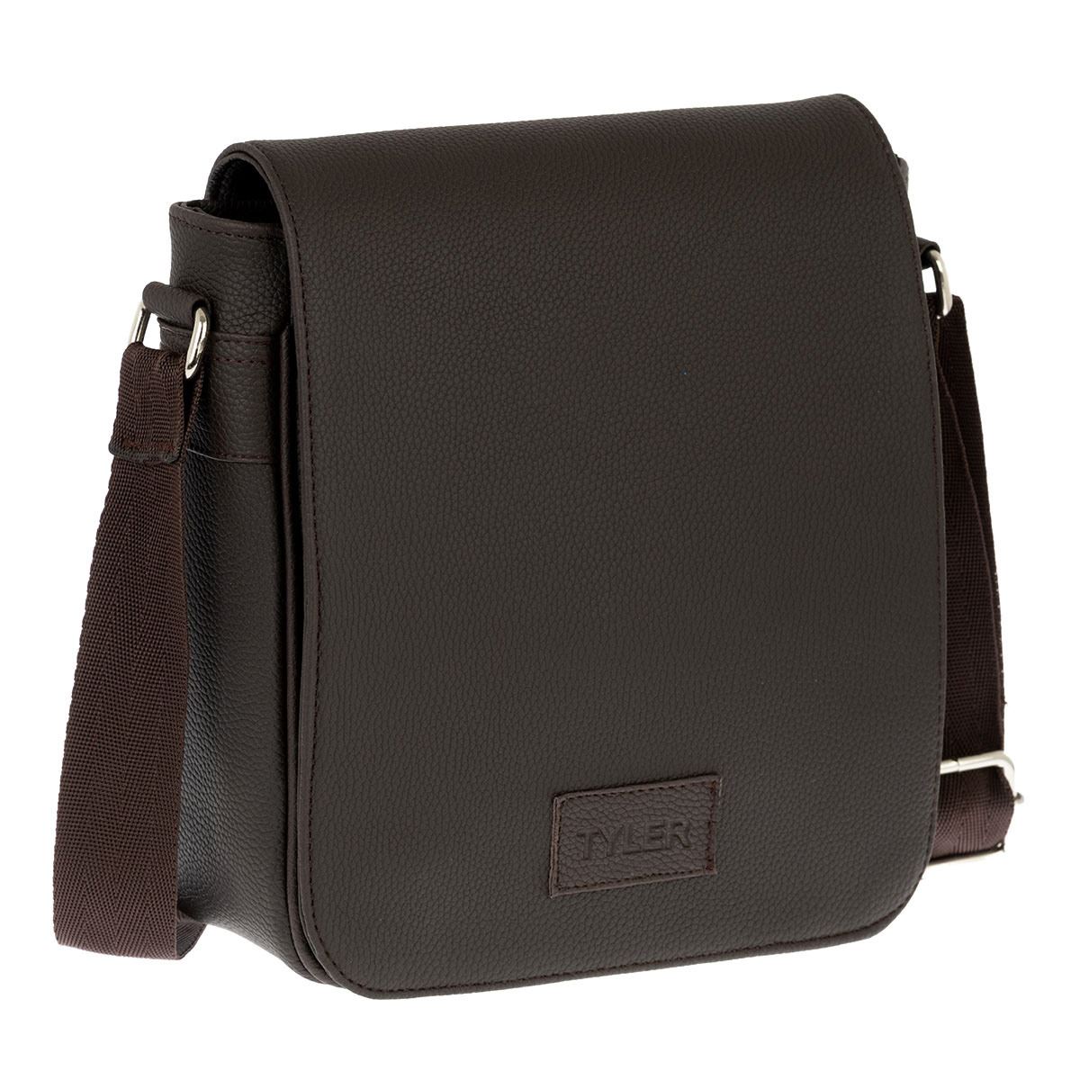 Bandolera Tyler café para hombre