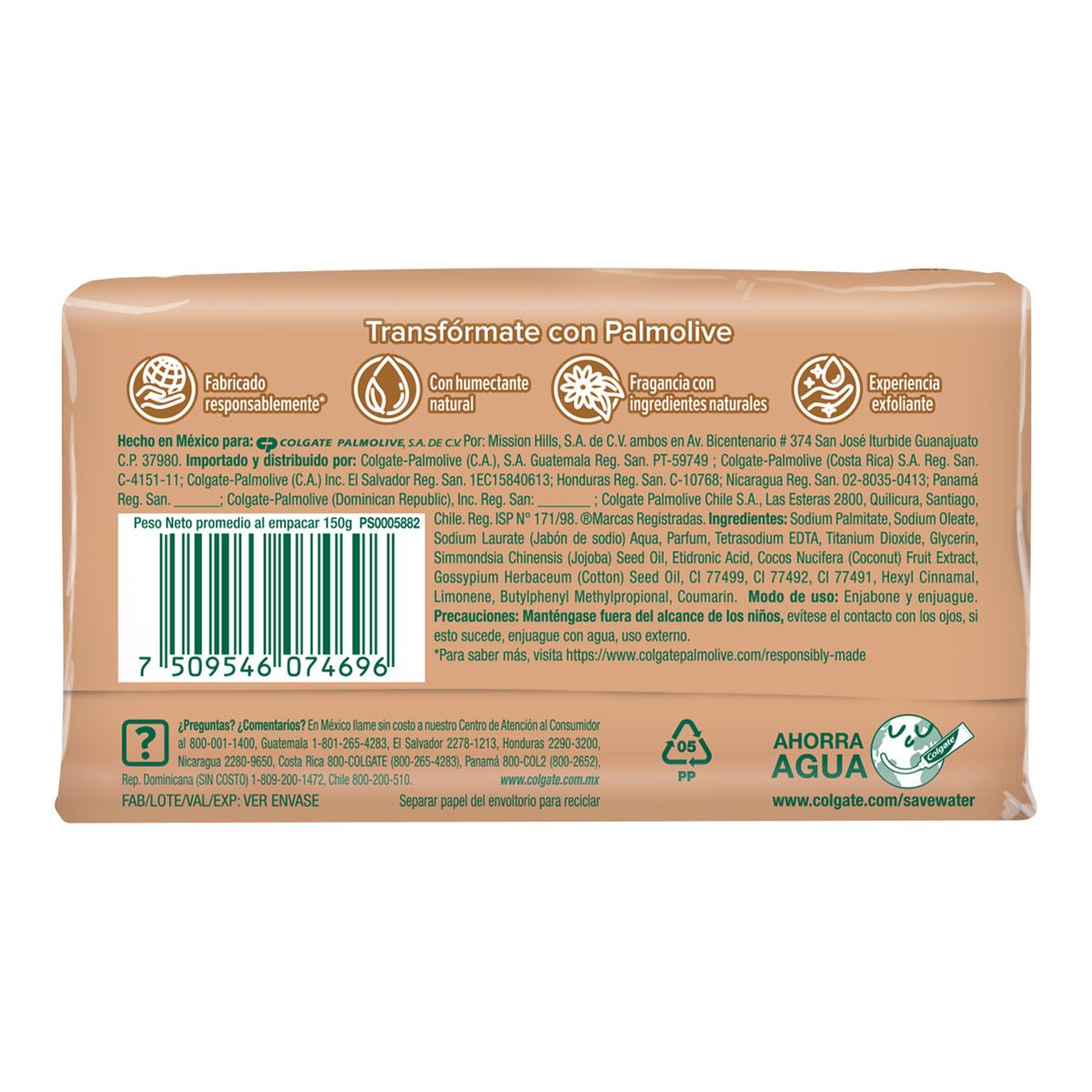 Jabón Barra Palmolive Coco 150gr