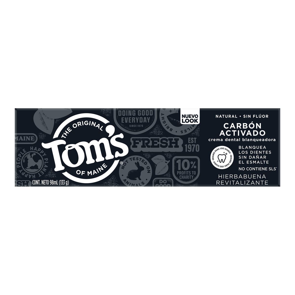 Pasta Dental Carbón Activo Toms