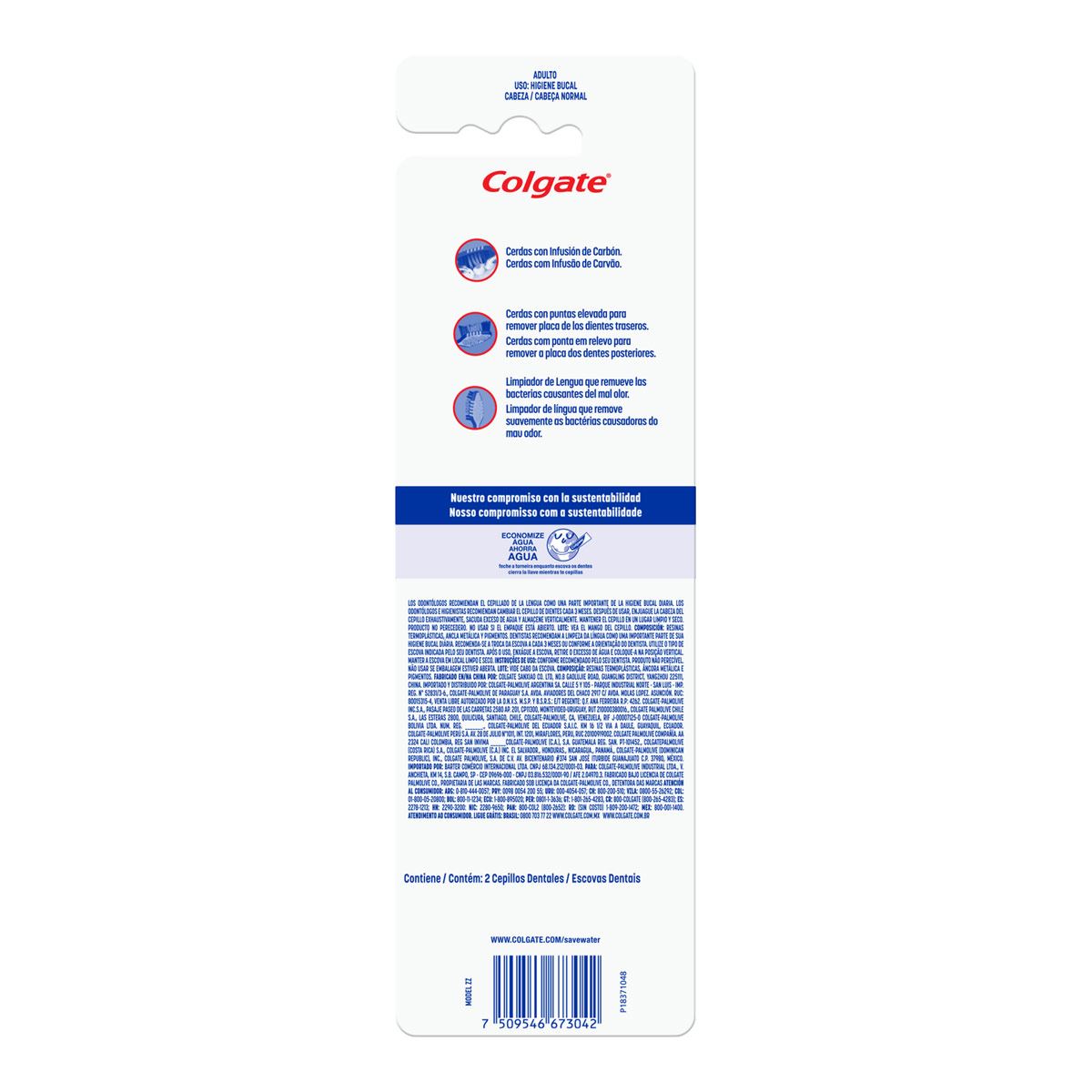 Cepillo Colgate Zig Zag 2pzas