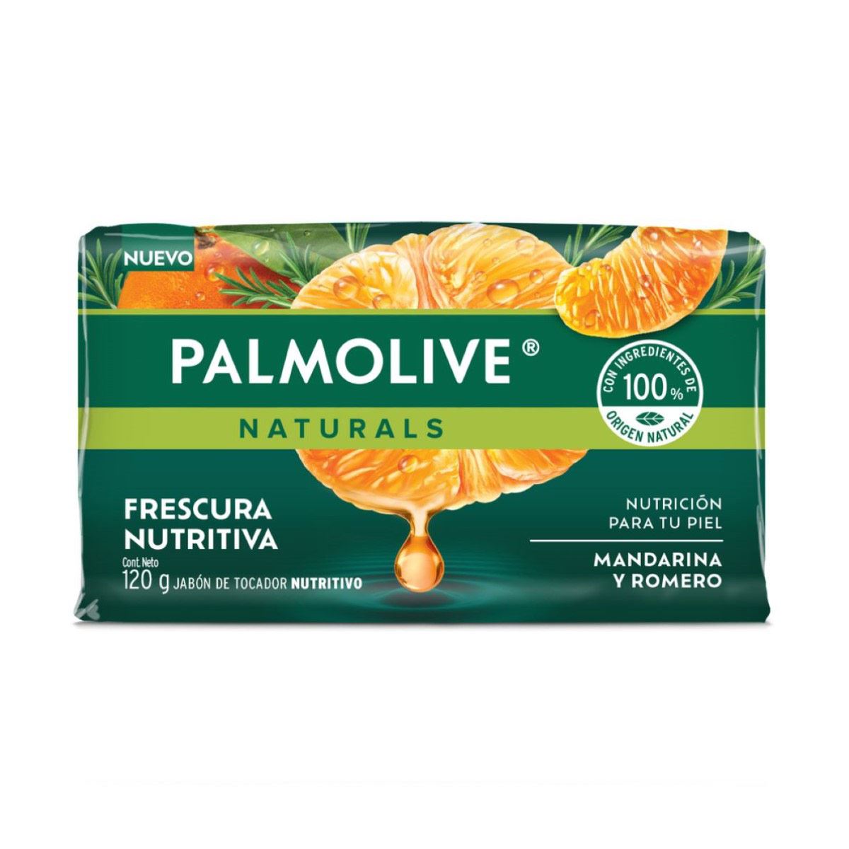 Jabón en Barra Palmolive Naturals Frescura Nutritiva 120g