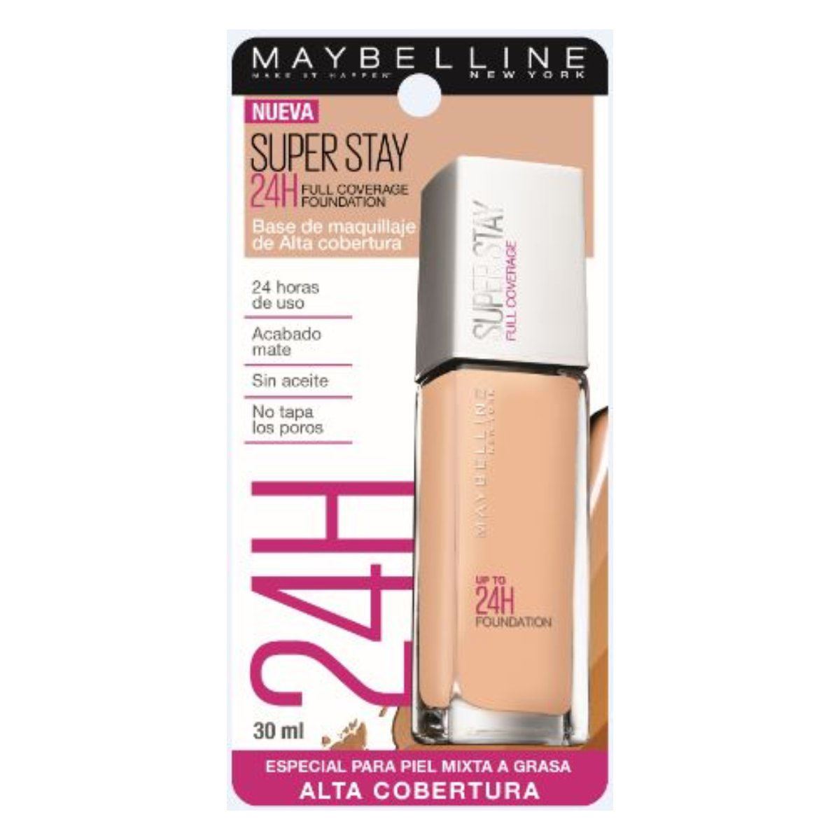 Base de Maquillaje Maybelline New York Super Stay 120 Classic Ivory 30ml