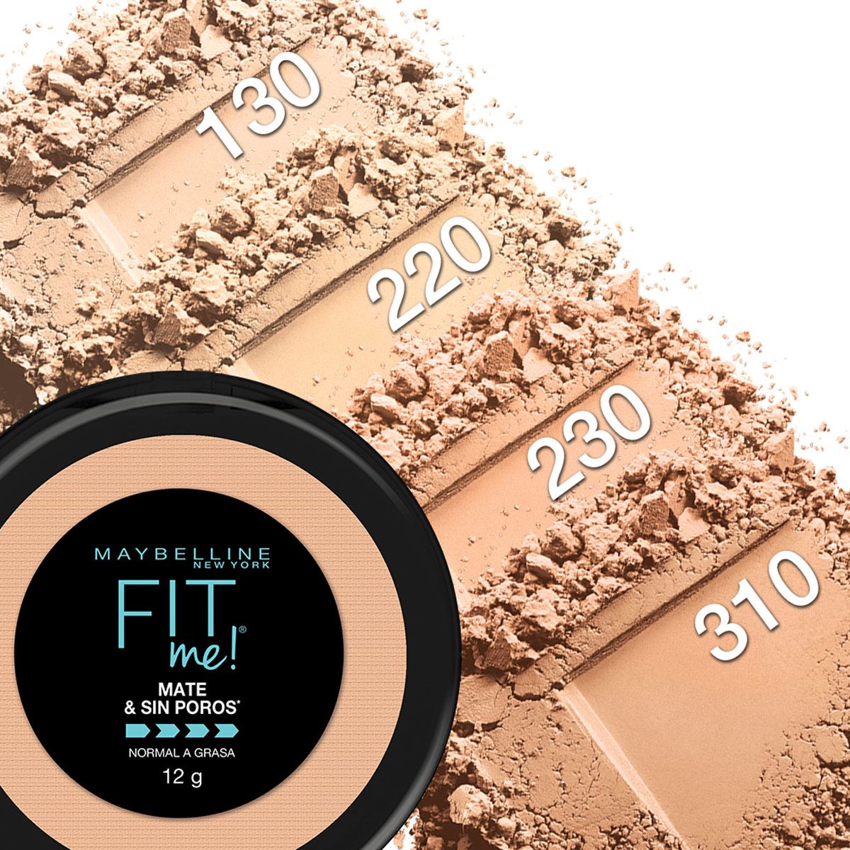 Maquillaje en polvo Fit Me Matte Maybelline 220 Natural Beige