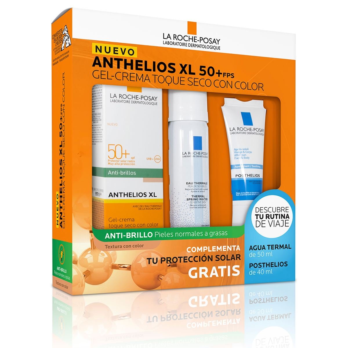 Pack Anthelios Xl 50+Fps Gel-Crema Toque Seco Con Color