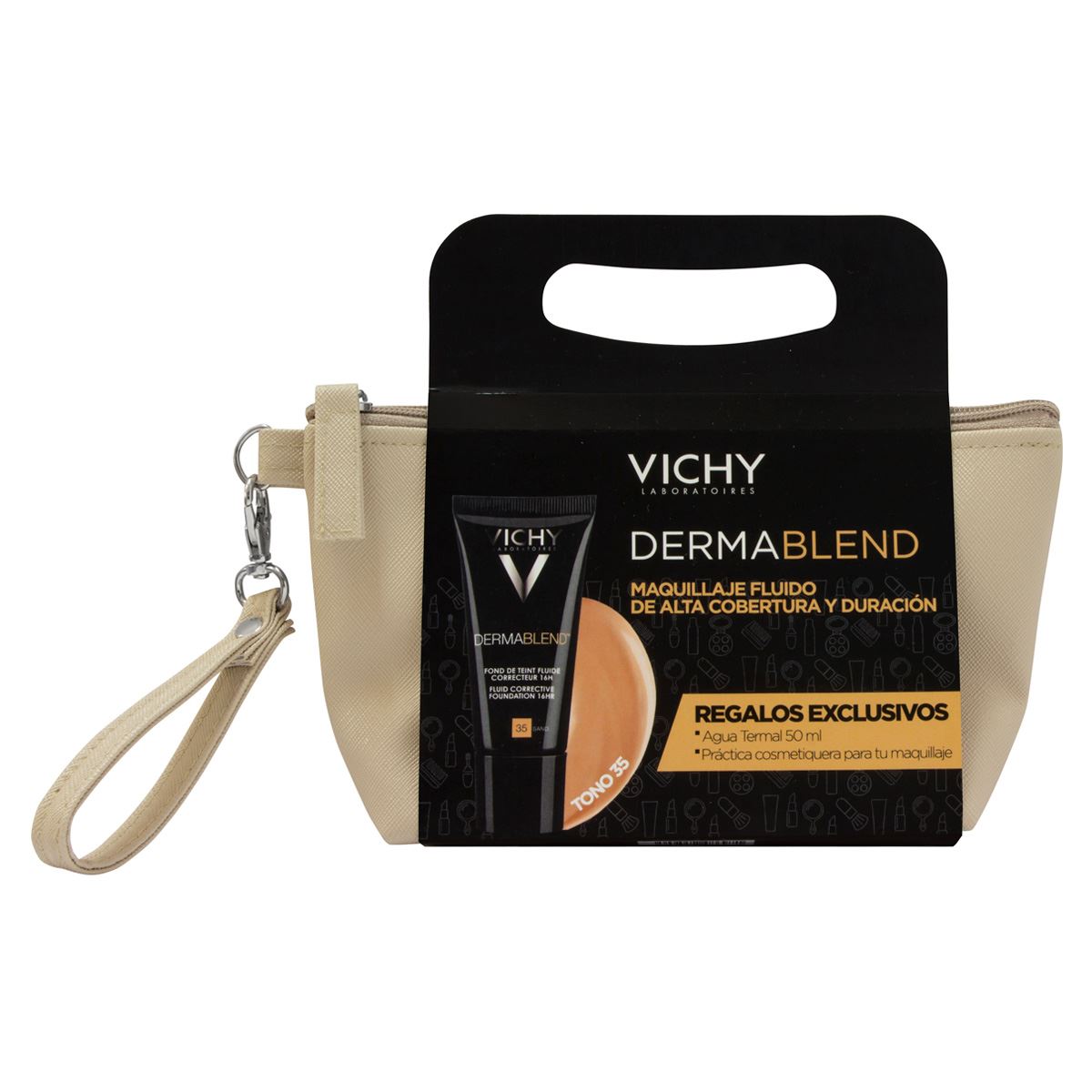 Dermablend Fluido Tono 35 + Cosmetiquera de Vichy