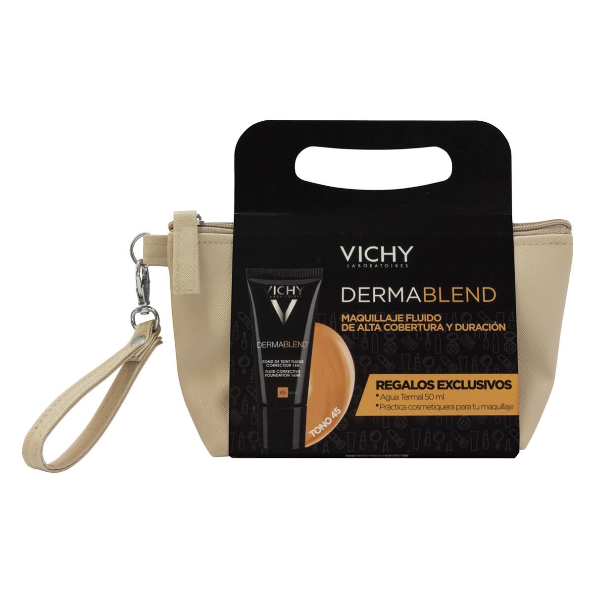 Dermablend Fluido Tono 45 + Cosmetiquera de Vichy