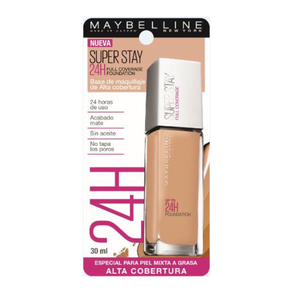 Base de Maquillaje Maybelline Super Stay 24H 310 Sun Beige 30ml