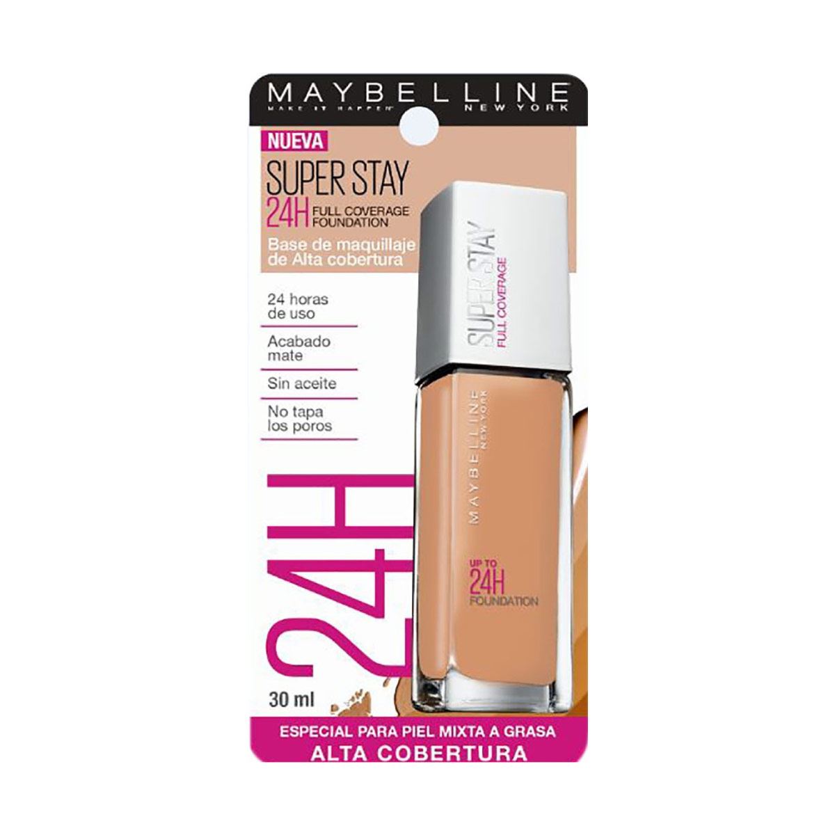 Base de Maquillaje Maybelline New York Super Stay 24H 320 Honey 30ml