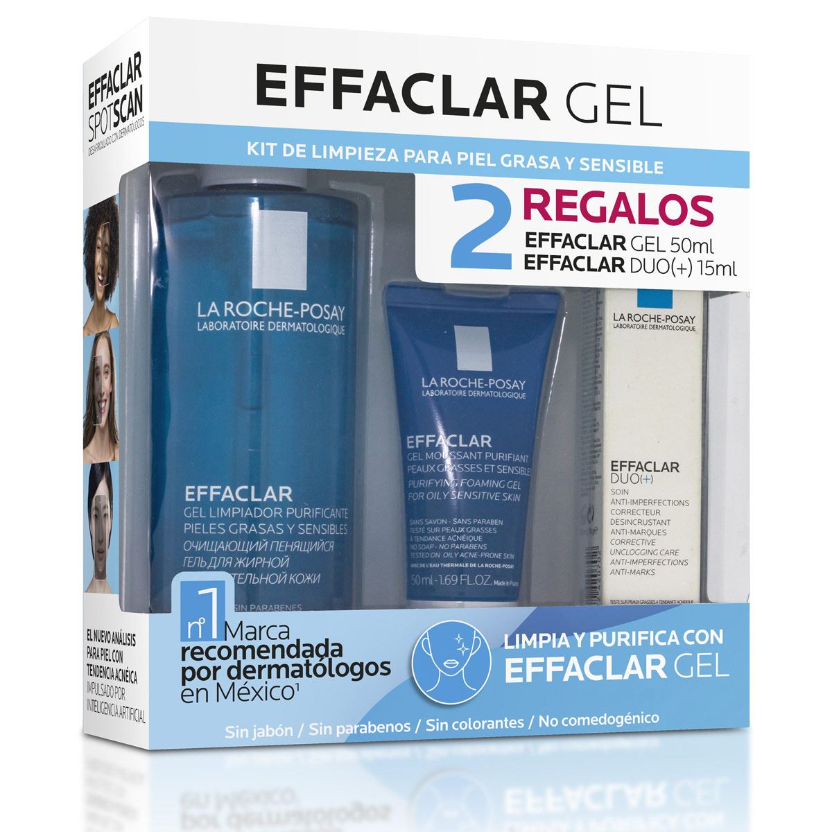 Kit de limpieza para piel grasa y sensible Effaclar gel