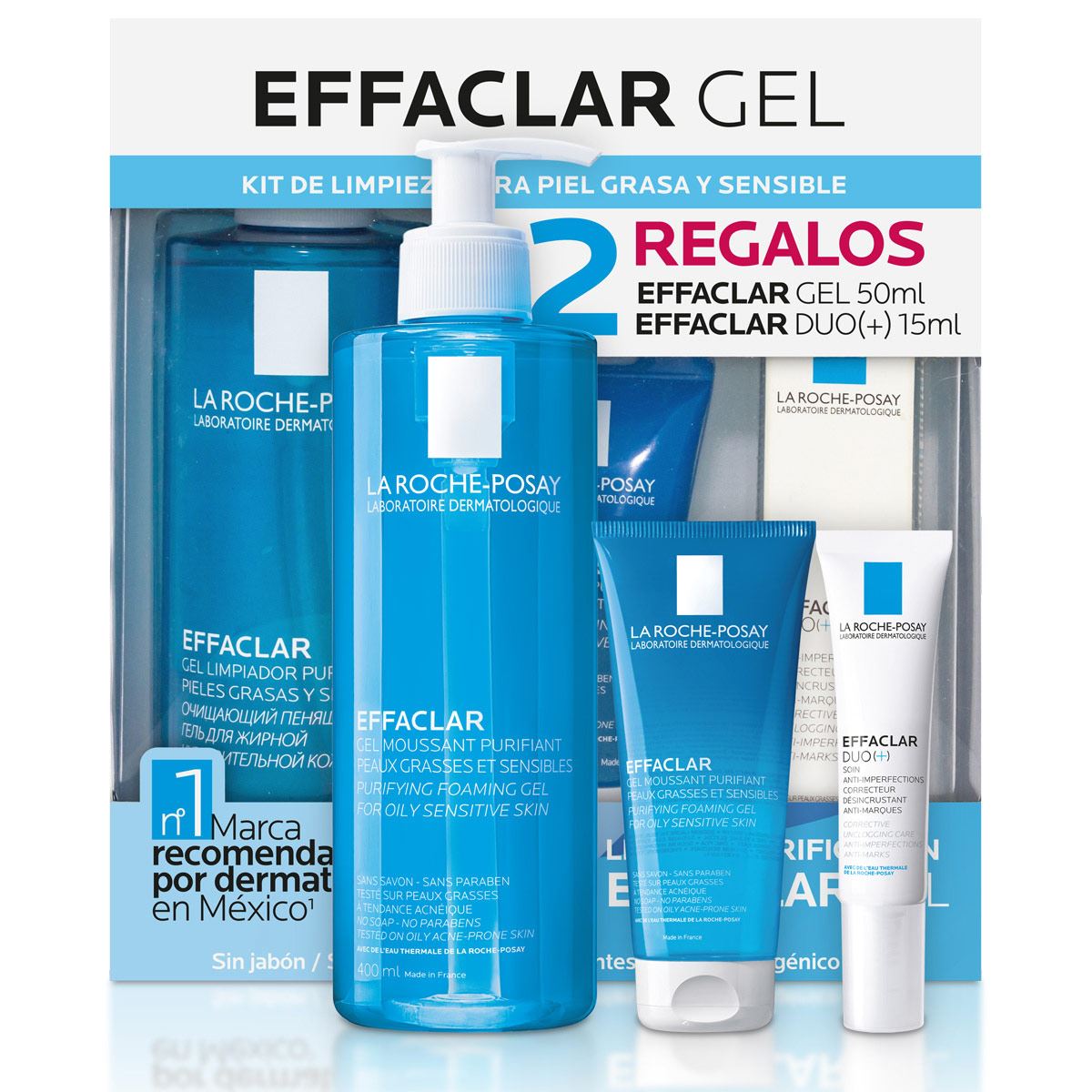 Kit de limpieza para piel grasa y sensible Effaclar gel