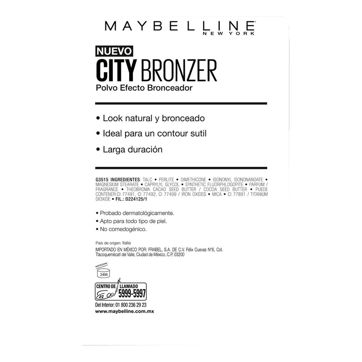 Bronzer Maybelline New York City Bronzer 250 Medium Warm 8g